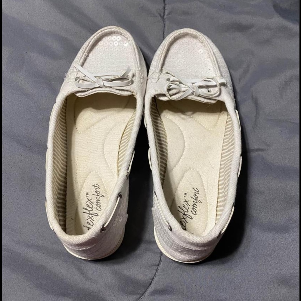 White “dress” flats